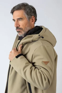 Privata Chaqueta con capucha Beige Best