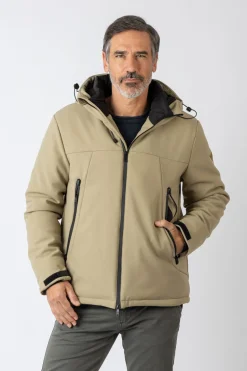 Privata Chaqueta con capucha Beige Best