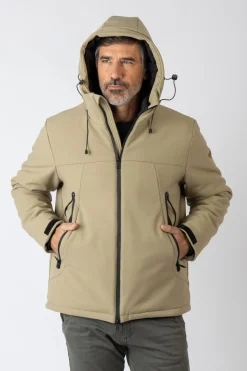 Privata Chaqueta con capucha Beige Best