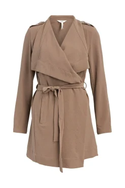 Object Chaqueta con cinturón Marr&oacute;n oscuro