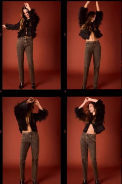 Slowlove Chaqueta con flecos Negro