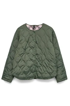 Vero Moda Chaqueta corta acolchada Verde oscuro New