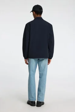 Selected Chaqueta corta con cuello confeccionada con materiales reciclados Azul marino New