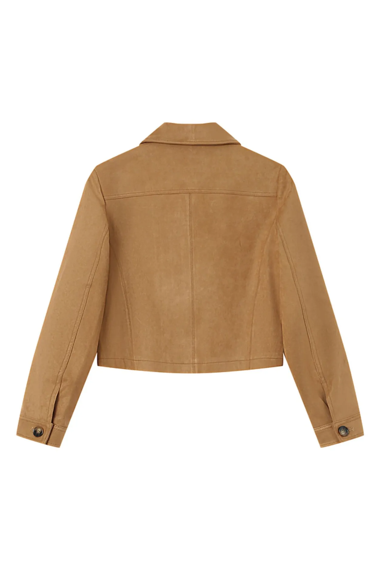 Grace & Mila Chaqueta corta de ante sintético Beige Best