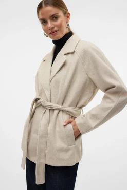 Vero Moda Chaqueta corta de paño Beige Sale