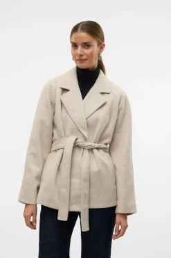 Vero Moda Chaqueta corta de paño Beige Sale