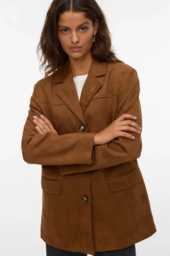 Vero Moda Chaqueta corta efecto ante Marr&oacute;n Online