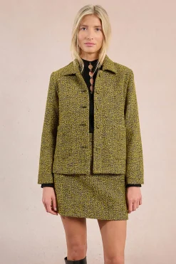 Molly Bracken Chaqueta corta estampado discreto Multicolor