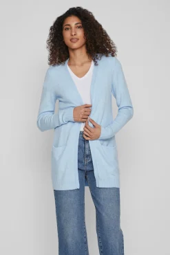 Vila Chaqueta cárdigan de punto Azul Sale
