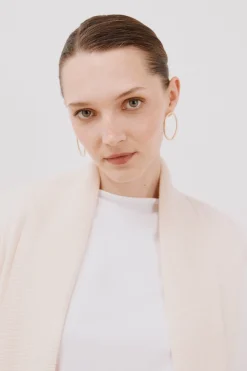 Cortefiel Chaqueta cuello chal Marfil