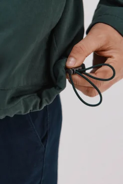 Cortefiel Chaqueta cuello combinado Verde oscuro