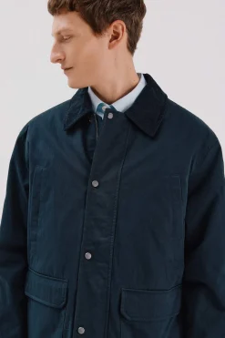 Cortefiel Chaqueta cuello combinado Azul marino New