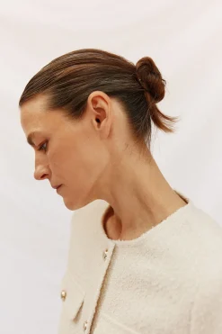 Cortefiel Chaqueta de estrucura Marfil Sale