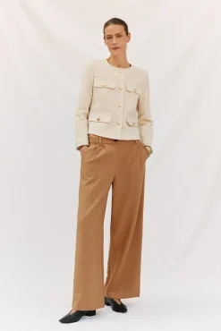 Cortefiel Chaqueta de estrucura Marfil Sale