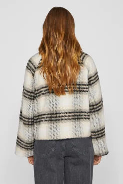 Vila Chaqueta de paño abotonada Gris Best