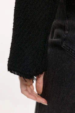 Vila Chaqueta de paño con botones Negro Online