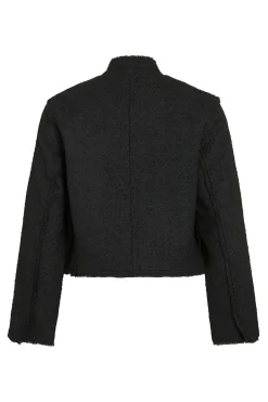 Vila Chaqueta de paño con botones Negro Online