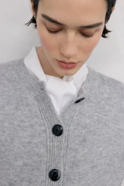 Pedro del Hierro Chaqueta de punto con detalles de ochos Gris Discount