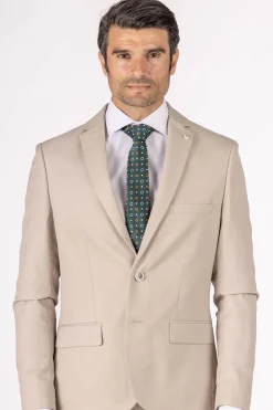 Celopman Chaqueta de Traje Beige blanco Discount