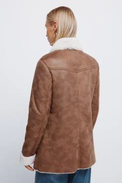 Springfield Chaqueta doble faz botones marr&oacute;n Hot