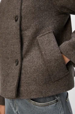 Object Chaqueta fieltro cruzada Gris Hot