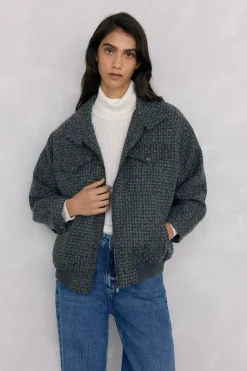 Pedro del Hierro Chaqueta con cremallera Gris Best