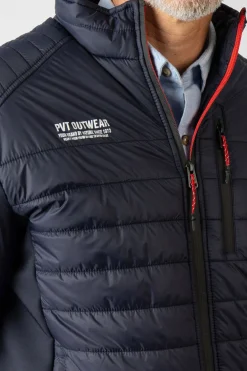 Privata Chaqueta guata cuello alzado Azul marino New