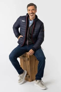 Privata Chaqueta guata cuello alzado Azul marino New