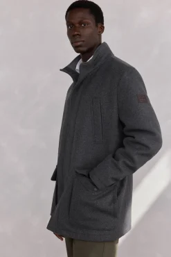 Pedro del Hierro Chaqueta lana bolsillos Gris Online