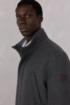 Pedro del Hierro Chaqueta lana bolsillos Gris Online