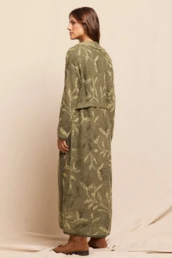 Slowlove Chaqueta larga jacquard Verde Online