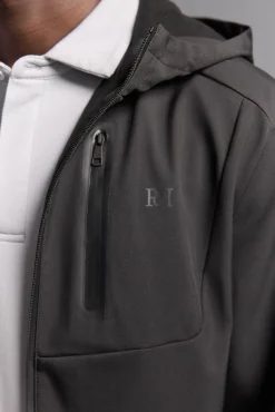 Pedro del Hierro Chaqueta lisa golf Negro New