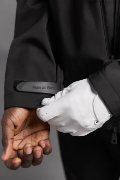 Pedro del Hierro Chaqueta lisa golf Negro New