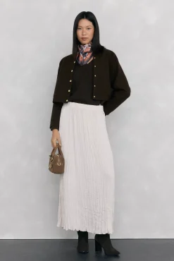 Pedro del Hierro Chaqueta manga larga Marr&oacute;n Sale