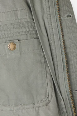 Silbon Chaqueta militar parches dye Verde