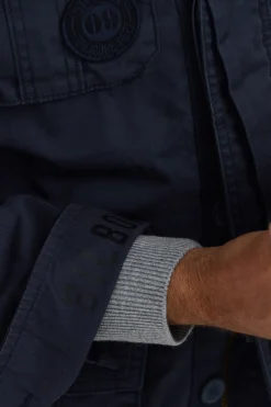 Silbon Chaqueta militar parches dye Azul marino Hot