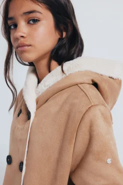 Springfield Kids Chaqueta paño cruzada niña beige Sale