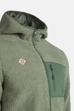 Izas Chaqueta polar de borreguillo kaki Best