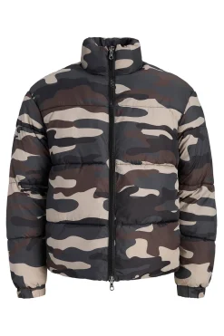 Jack & Jones Chaqueta puffer camuflaje negro New