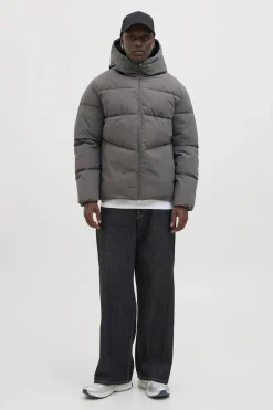 Jack & Jones Chaqueta puffer corta gris Discount