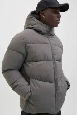 Jack & Jones Chaqueta puffer corta gris Discount