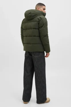 Jack & Jones Chaqueta puffer corta verde Hot
