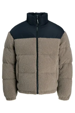 Jack & Jones Chaqueta puffer teddy marr&oacute;n Best