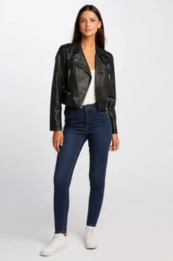 Morgan Chaqueta recta con cuello con muescas Negro Best