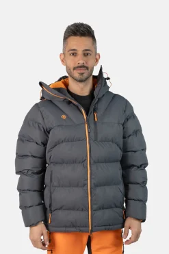 Izas Chaqueta rellena de fibra repelente al agua gris Outlet