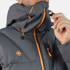 Izas Chaqueta rellena de fibra repelente al agua gris Outlet