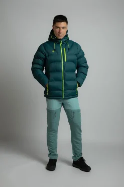 Izas Chaqueta rellena de fibra repelente al agua verde Online