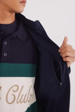 Springfield Chaqueta técnica azul Sale