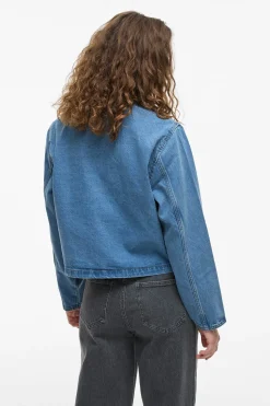 Vila Chaqueta vaquera abotonada Azul Online