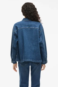 Vila Chaqueta vaquera con bolsillos Azul Outlet